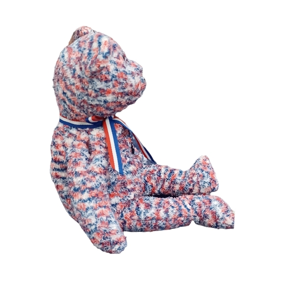 •2000 Ty Beanie Baby USA the Fourth of July Bear  Red ,White  and Blue Plush - Picture 8 of 9